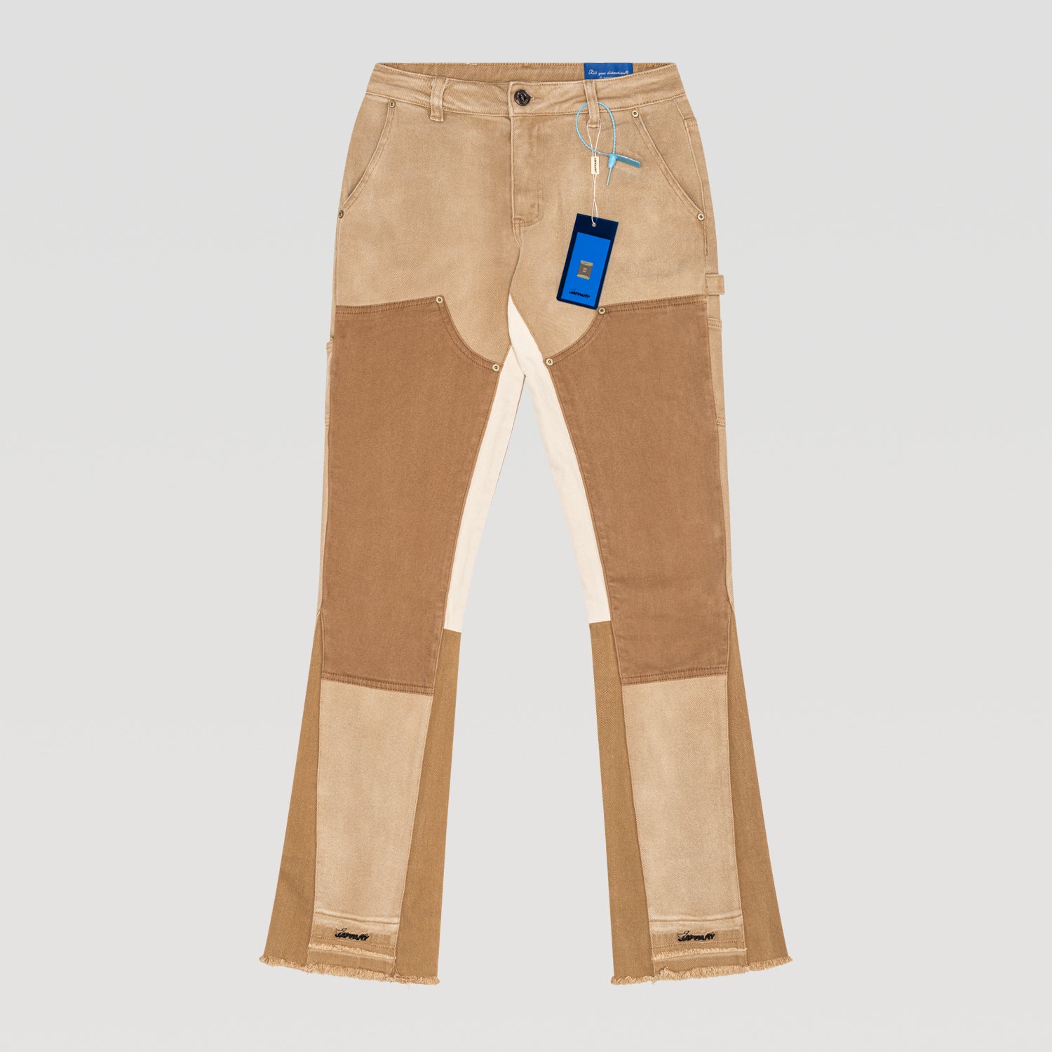 PERFECT BEIGE FLARE JEANS – Jaffary Studios - Main Image