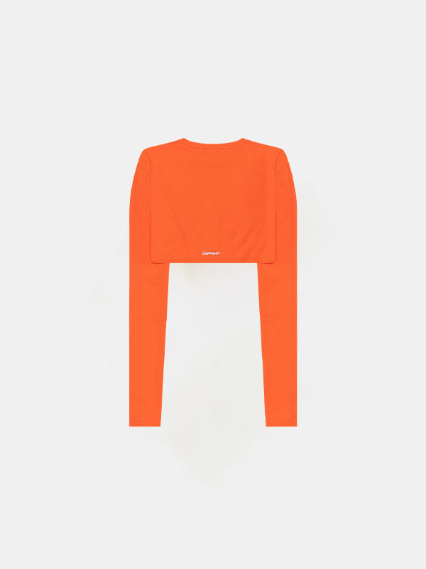 MANDARIN EMBROIDERED CROPTOP