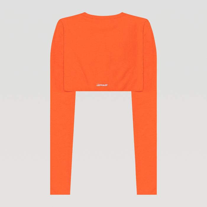 MANDARIN EMBROIDERED CROPTOP