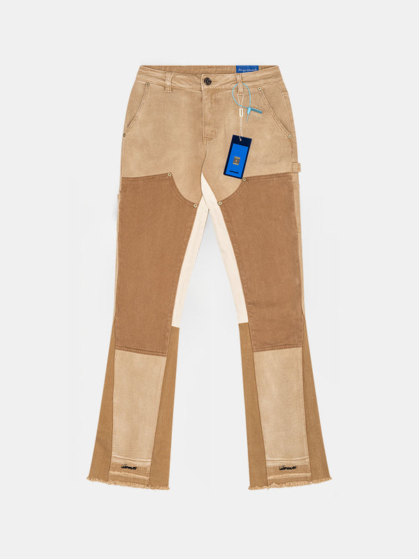 PERFECT BEIGE FLARE JEANS