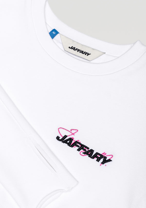 SNOW WHITE EMBROIDERED CROP TOP