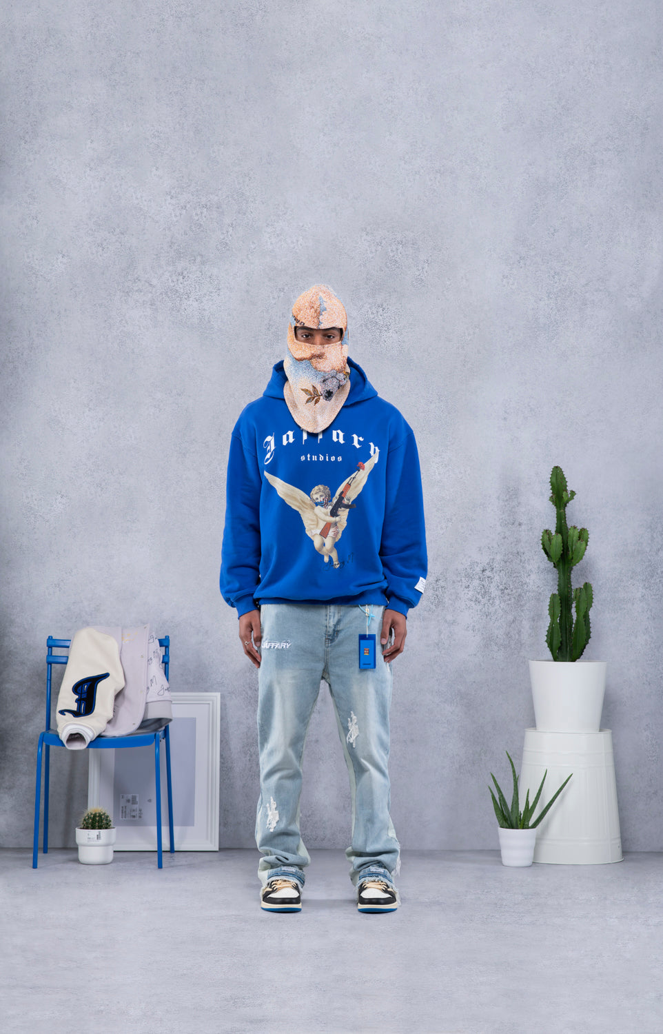 取寄) ブラックストラップ プリント フード バラクラバ BlackStrap